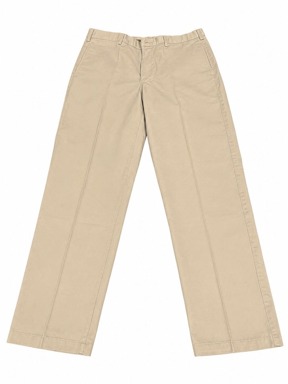 Savane Dress Pants Mens 36X32 Beige Cuffed Slacks Flex Fit Waist Business Casual